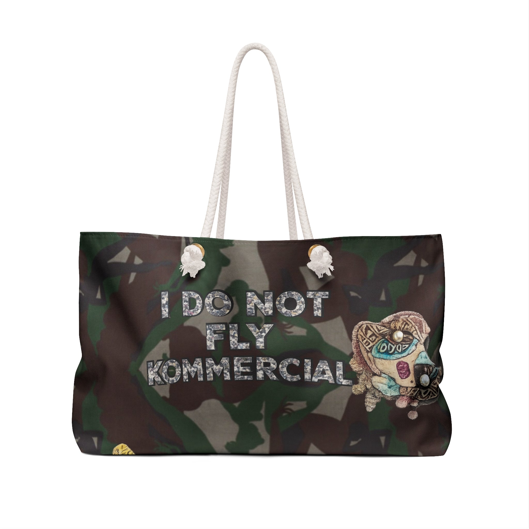 Cheatin Bad Bag — Camo Graphic 'I Do Not Fly Kommercial'