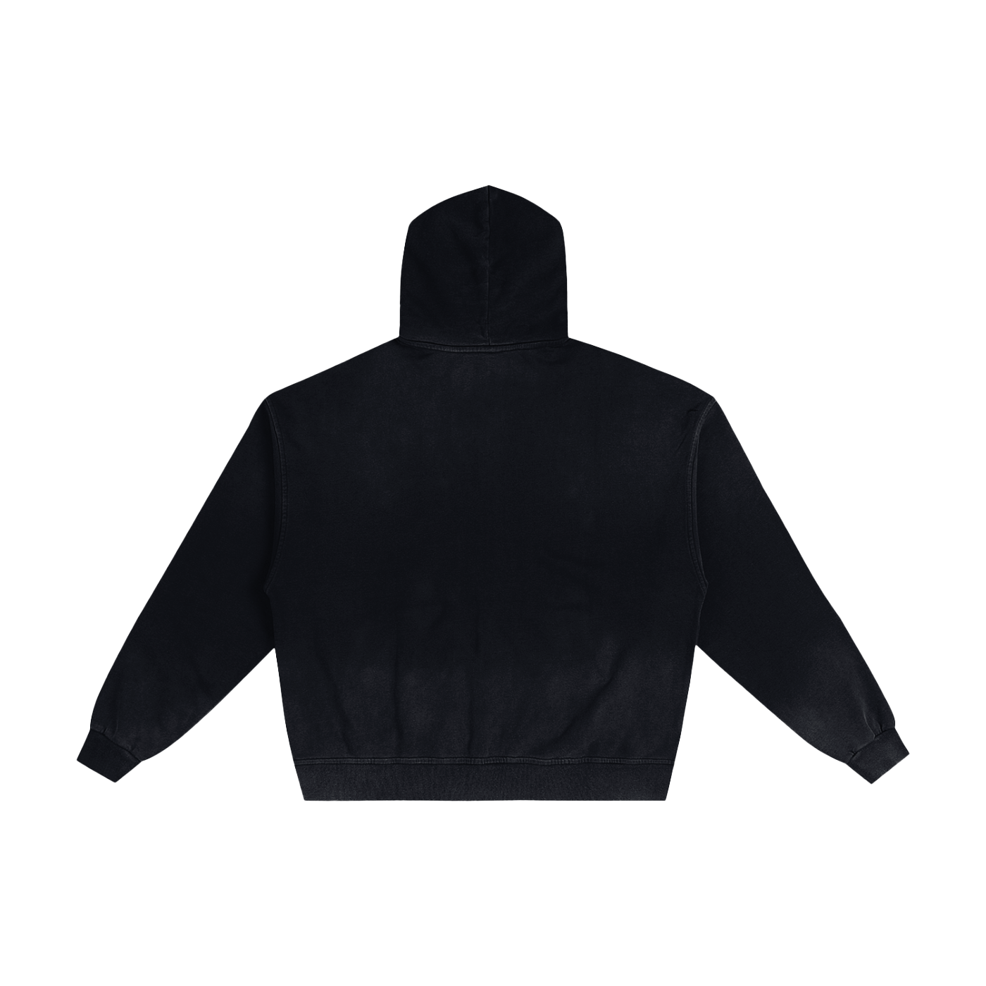 Supper Freaky Hand-Frayed Sunfade Zip Hoodie