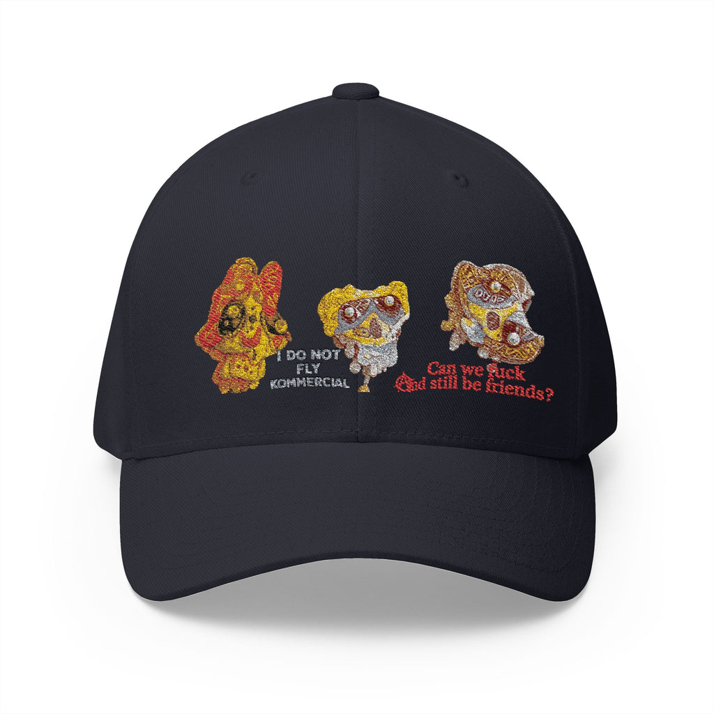 Embroidered Punk Puppy Faces Cap — "Can we fuck and still be friends?"