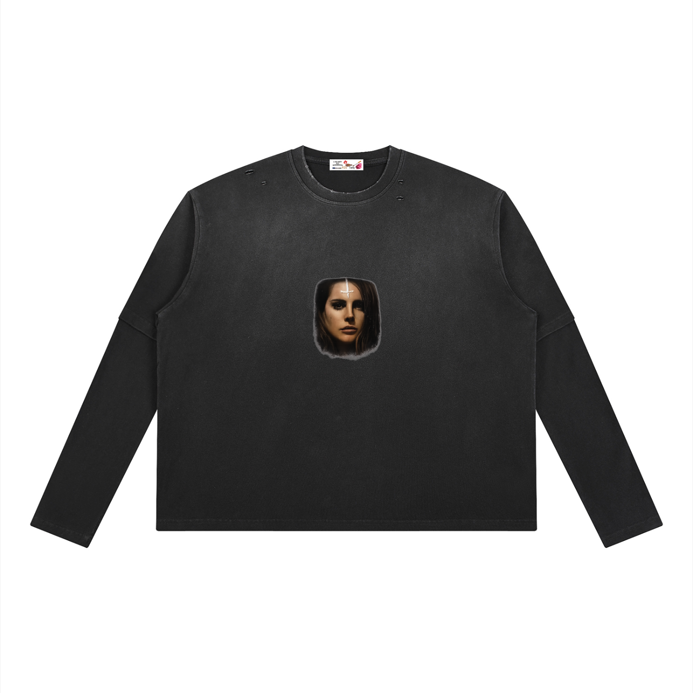 Cokecaine Vintage Wash Layered T-Shirt
