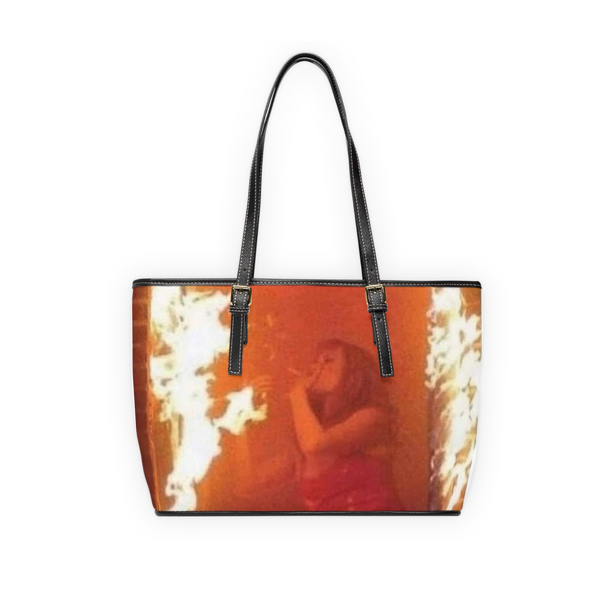 SHE'S ON FIRE Leather Shoulder UNISEX Bag (ITS HOT IN HELL)