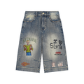 Vintage fuckin pair of  Wash Baggy Denim Shorts