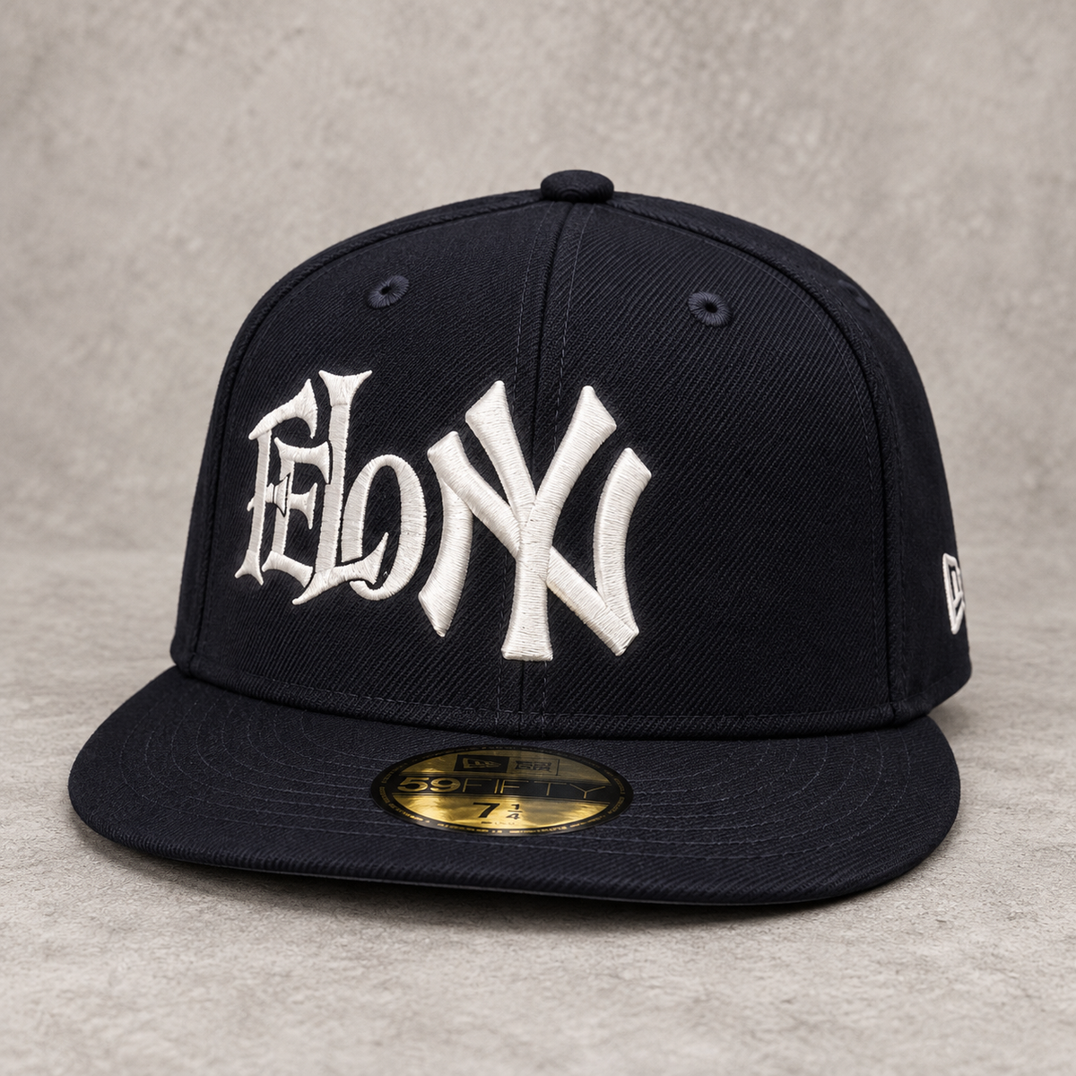 FELONY Fitted Cap — Navy / White