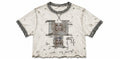 Dolly dolly bish Contrast-Stitched Cotton T-Shirt