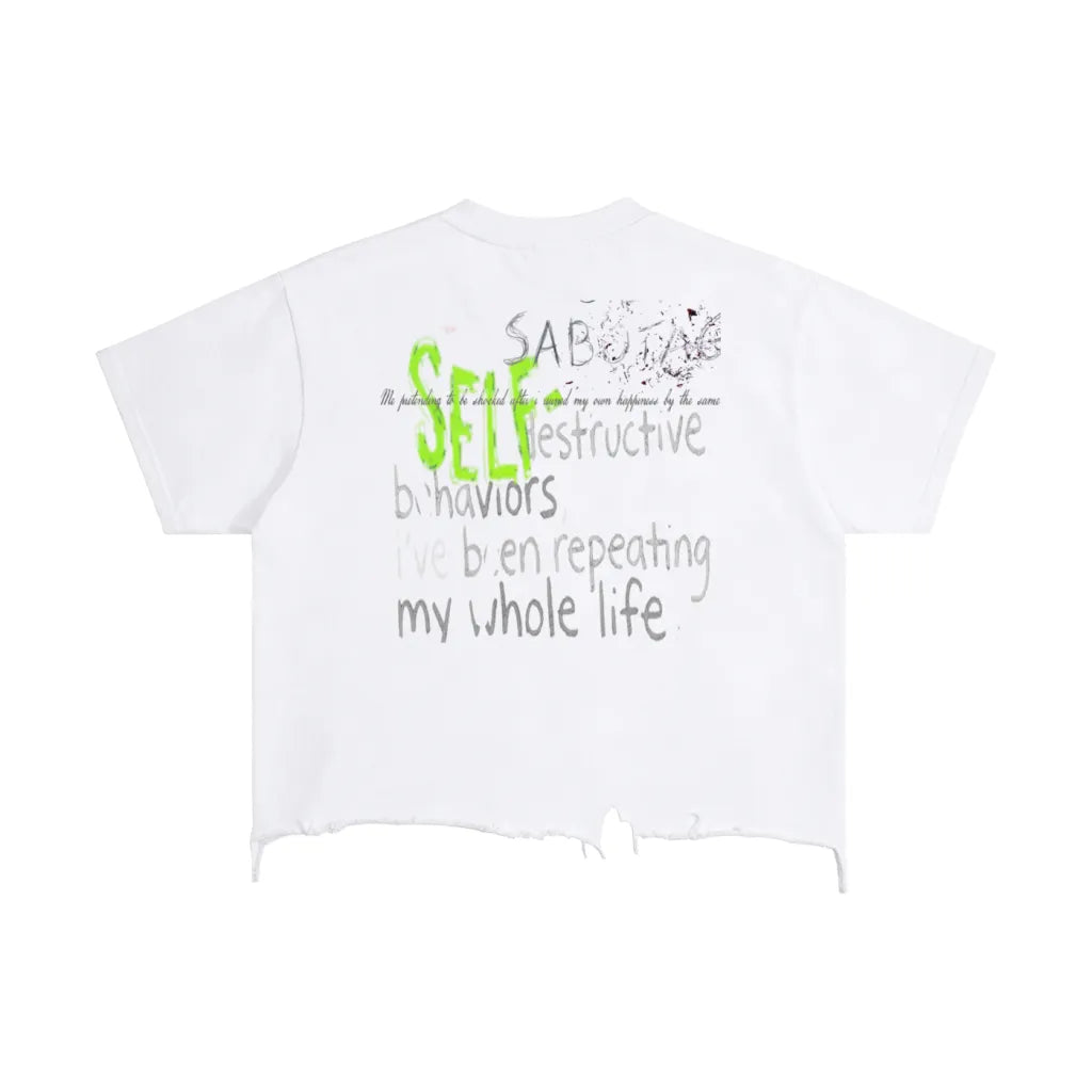 Self Sabotaging Tee With Washable Maker