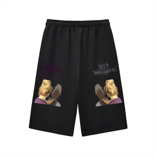 Choke herself To Death Drawstring Three-quarter Sweatpants