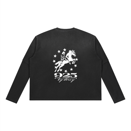 Cokecaine Vintage Wash Layered T-Shirt