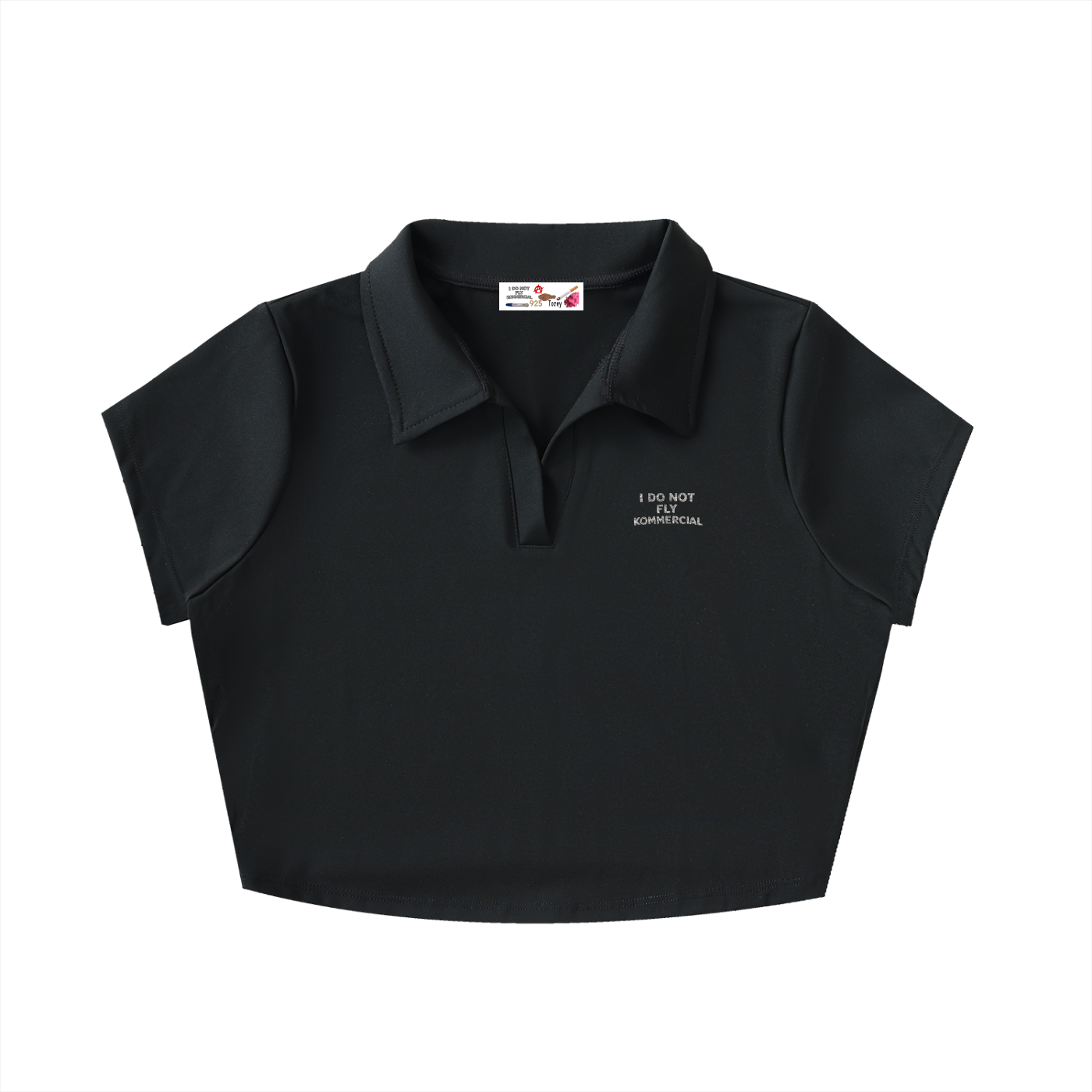 Pol V-Neck  Crop Top